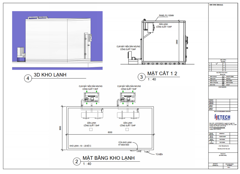 Bản vẽ kho lạnh